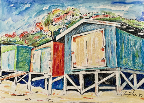 Boat Sheds, Rocky Bay, Waiheke
